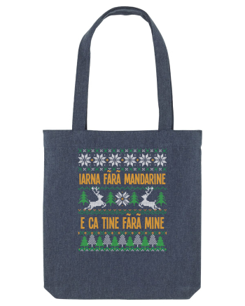 cu motive de Crăciun - Iarna fără mandarine Midnight Blue