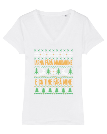 cu motive de Crăciun - Iarna fără mandarine White