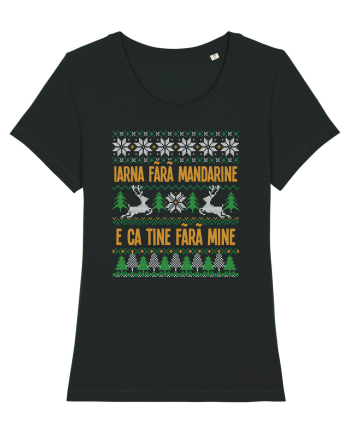 cu motive de Crăciun - Iarna fără mandarine Black