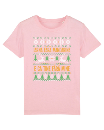 cu motive de Crăciun - Iarna fără mandarine Cotton Pink
