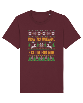 cu motive de Crăciun - Iarna fără mandarine Burgundy