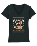 It's the most wonderful time for a beer Tricou mânecă scurtă guler V Damă Evoker