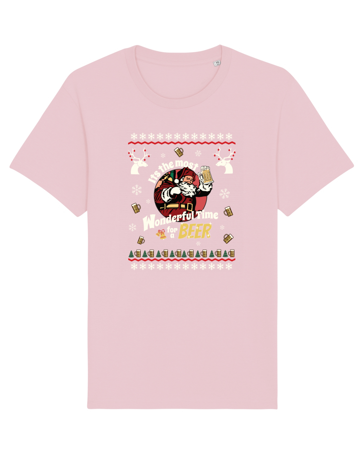 Tricou mânecă scurtă Unisex Rocker Cotton Pink