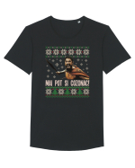 cu motive de Craciun - Mai pot și cozonac Tricou mânecă scurtă guler larg Bărbat Skater