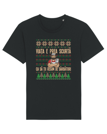 cu motive de Crăciun - Viața e prea scurtă Black