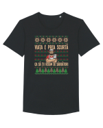 cu motive de Crăciun - Viața e prea scurtă Tricou mânecă scurtă guler larg Bărbat Skater