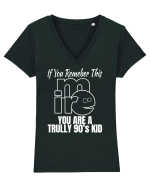 mIRC If You Remember This You Are A Trully 90's Kid Tricou mânecă scurtă guler V Damă Evoker