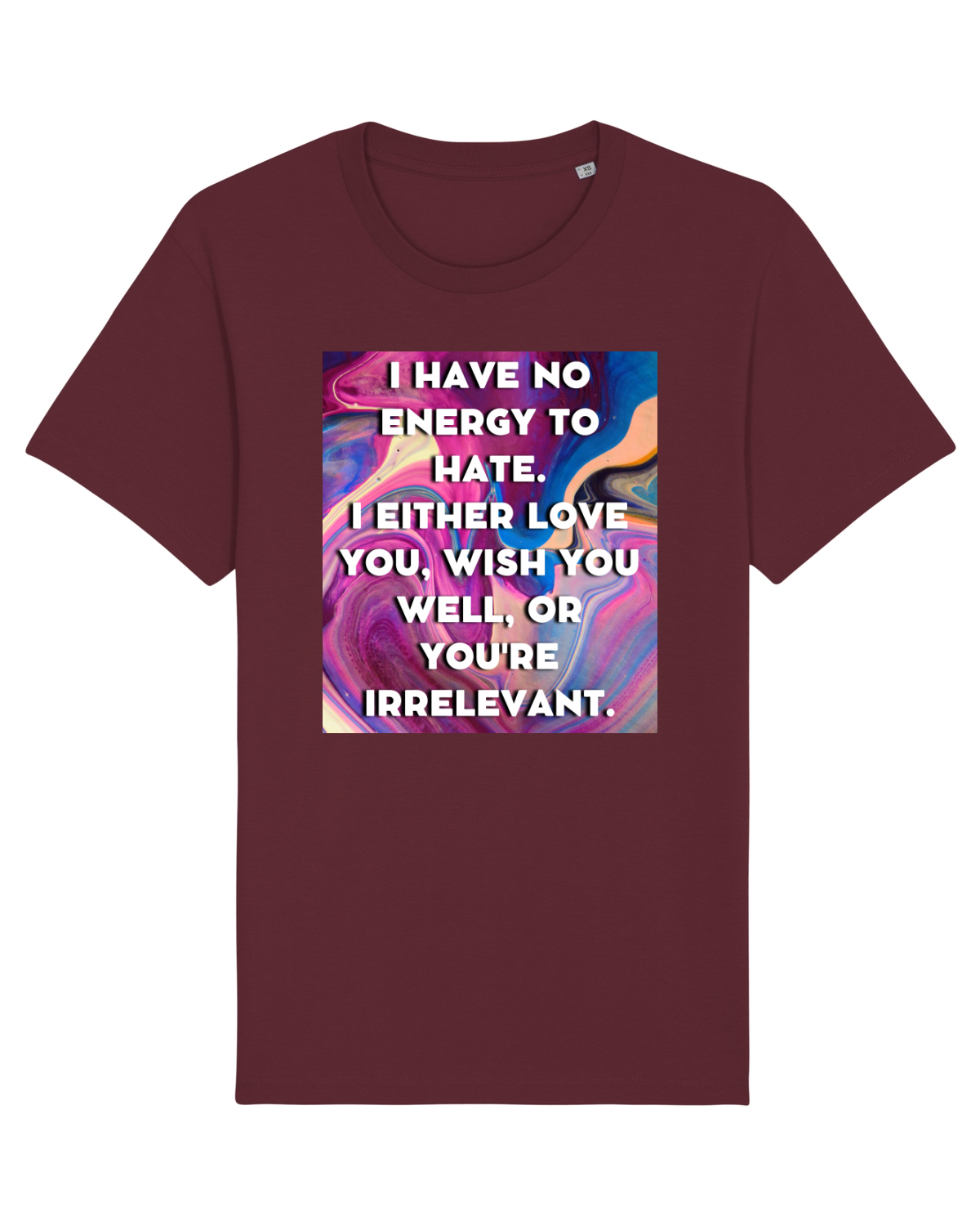 Tricou mânecă scurtă Unisex Rocker Burgundy