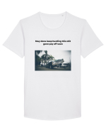 stay done... Tricou mânecă scurtă guler larg Bărbat Skater