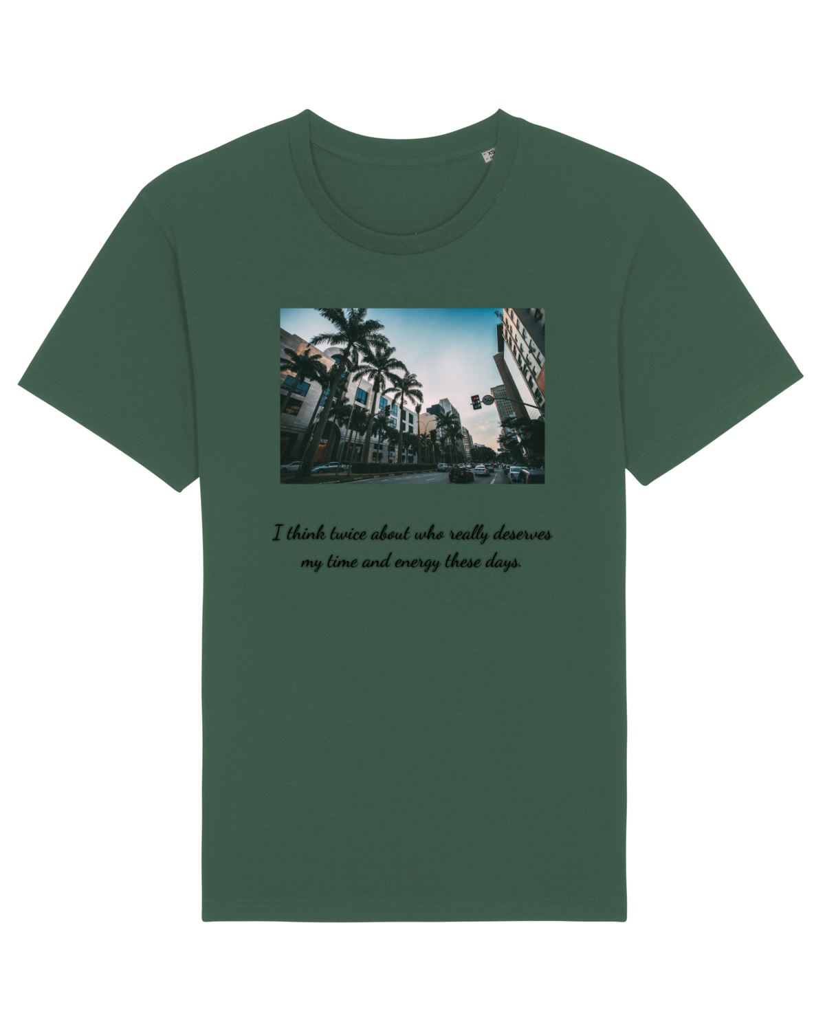 Tricou mânecă scurtă Unisex Rocker Bottle Green
