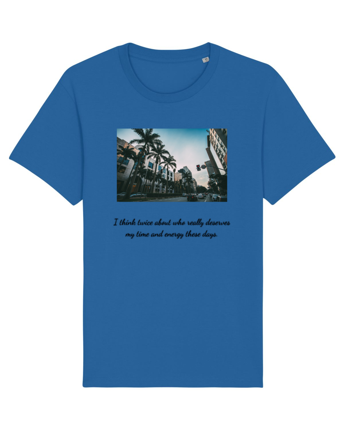 Tricou mânecă scurtă Unisex Rocker Royal Blue