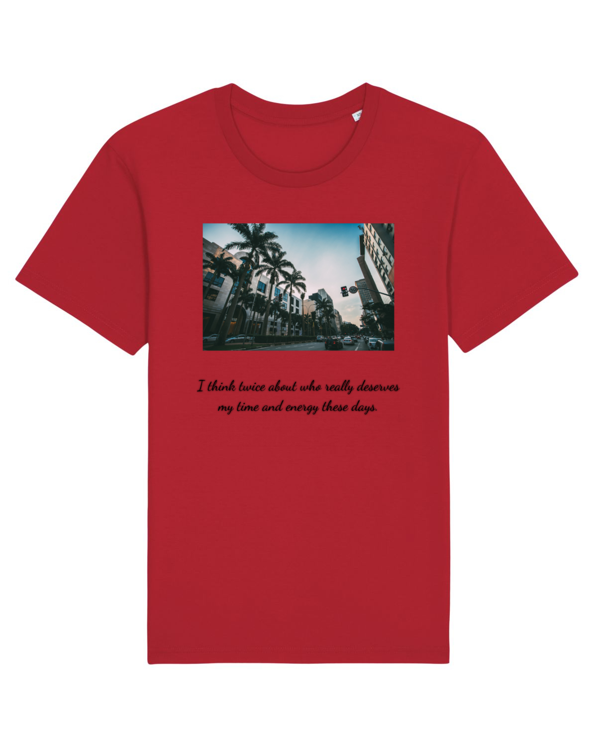 Tricou mânecă scurtă Unisex Rocker Red