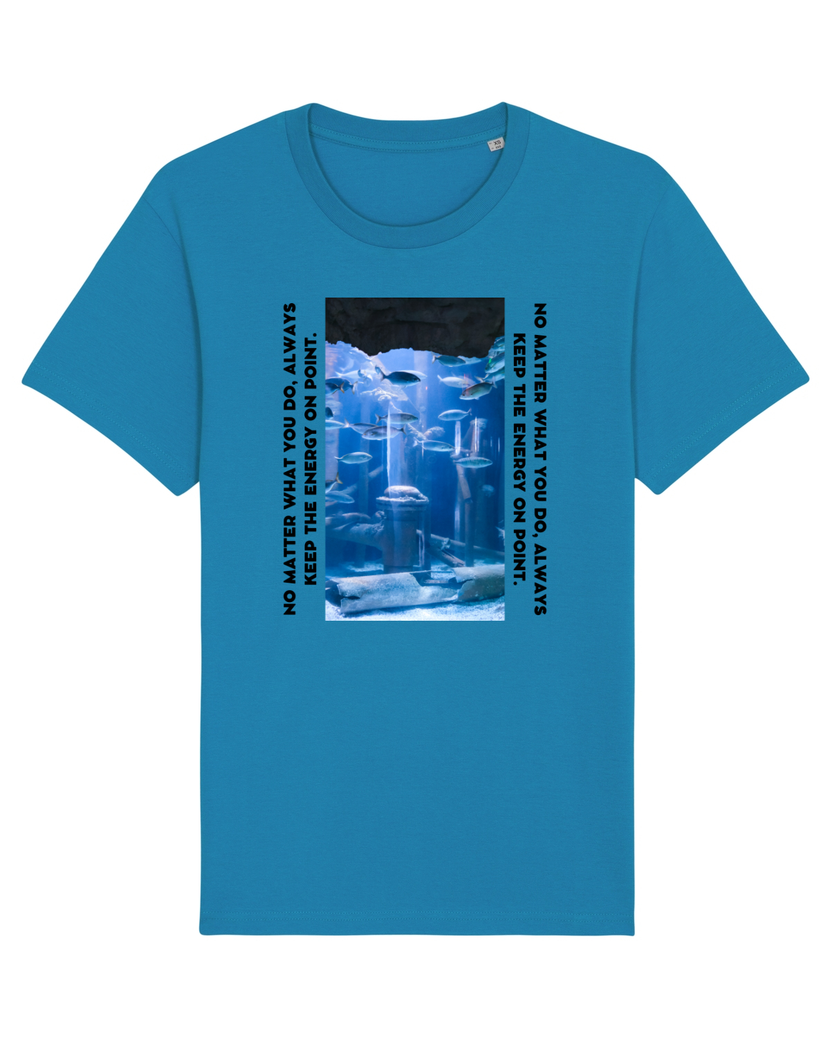 Tricou mânecă scurtă Unisex Rocker Azur