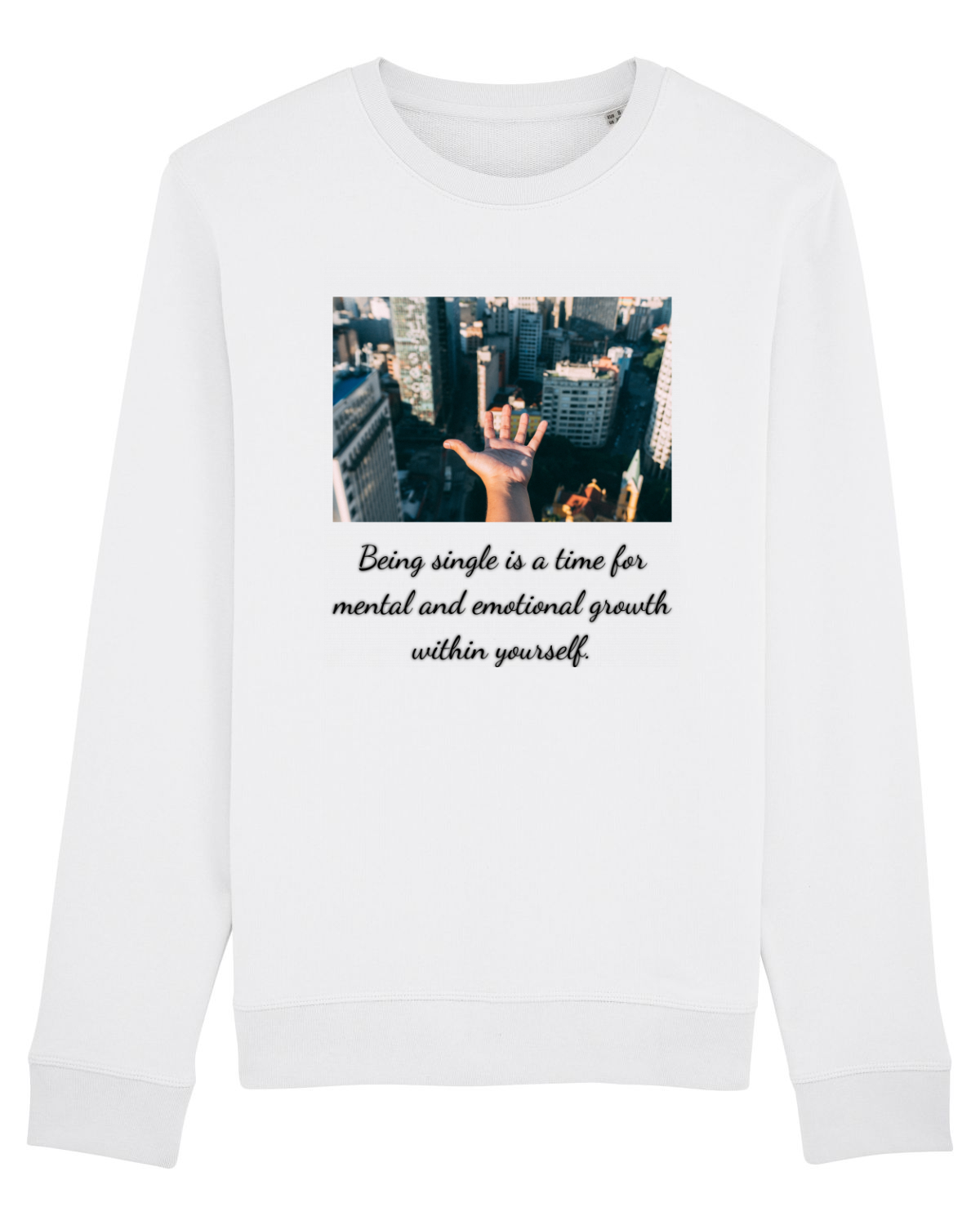 Bluză mânecă lungă Unisex Rise White