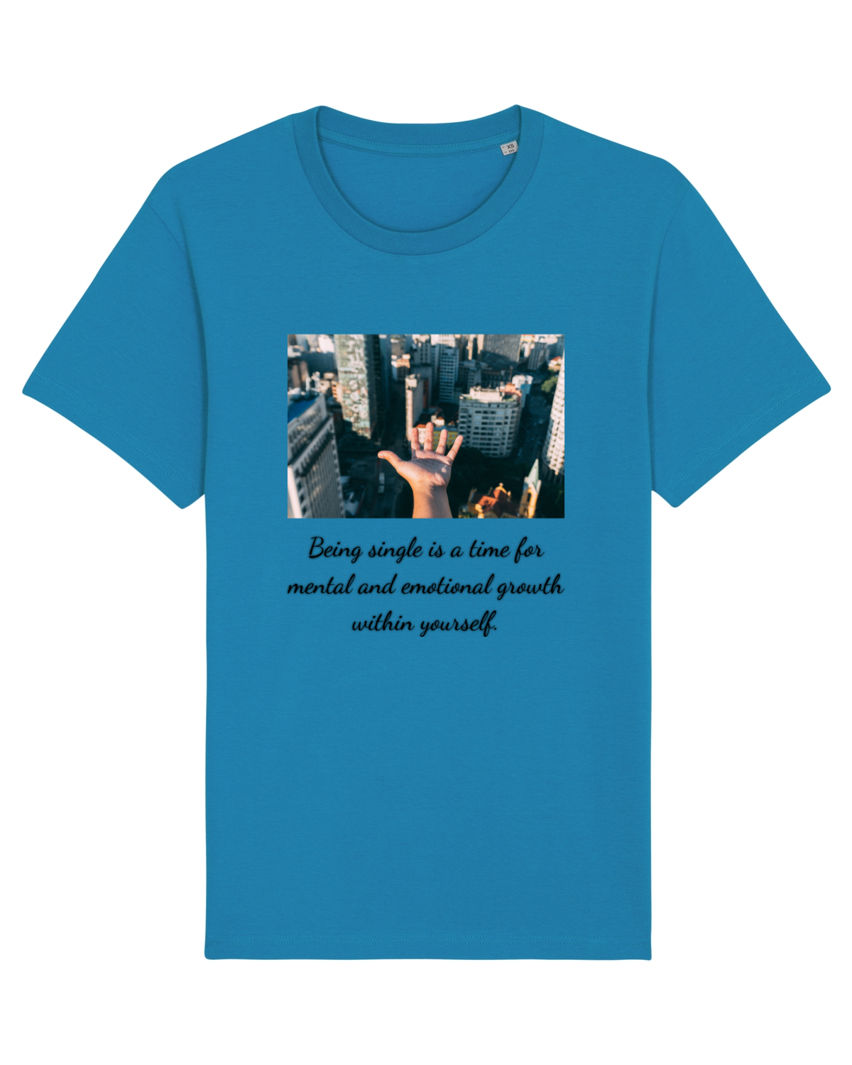 Tricou mânecă scurtă Unisex Rocker Azur