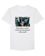being single ... Tricou mânecă scurtă guler larg Bărbat Skater
