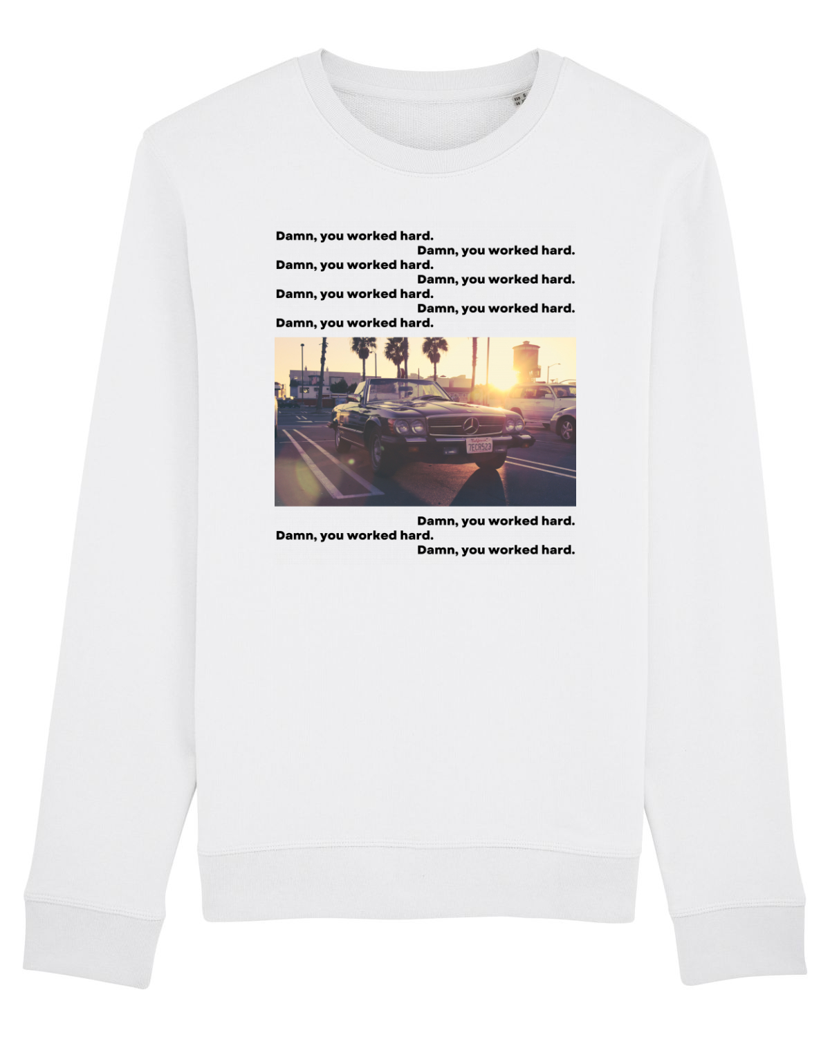 Bluză mânecă lungă Unisex Rise White