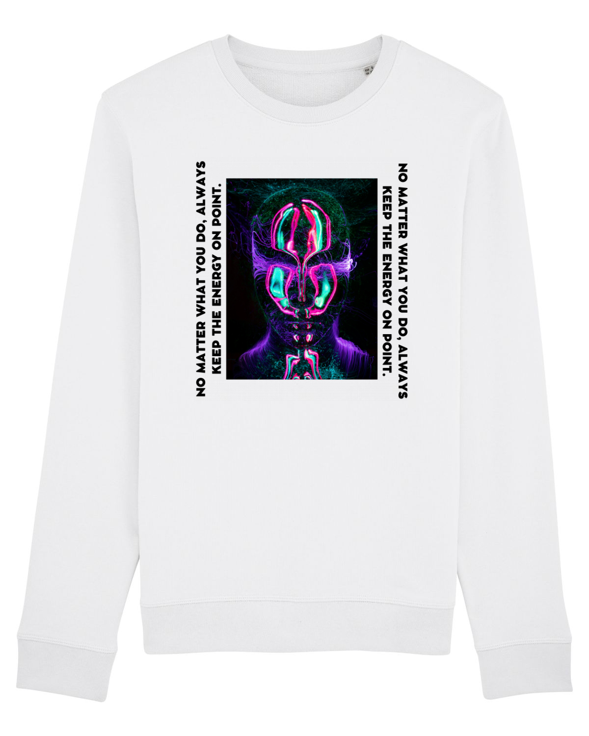 Bluză mânecă lungă Unisex Rise White