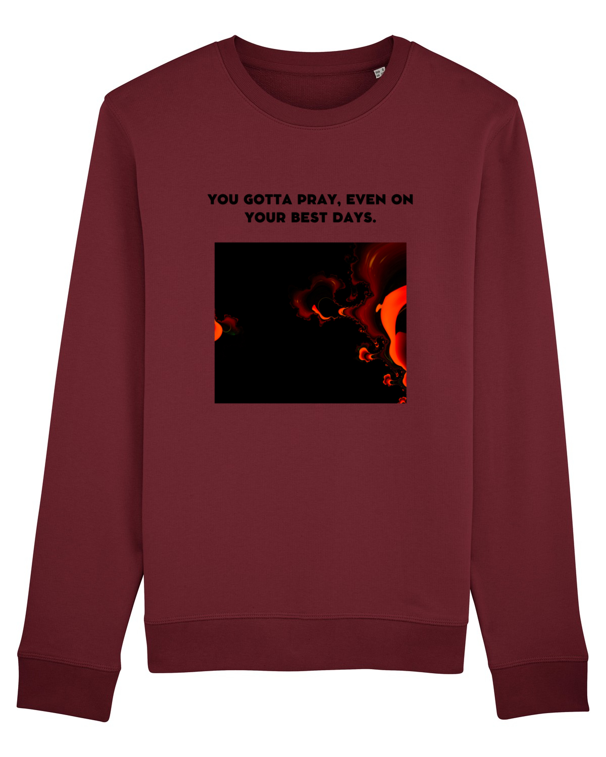Bluză mânecă lungă Unisex Rise Burgundy