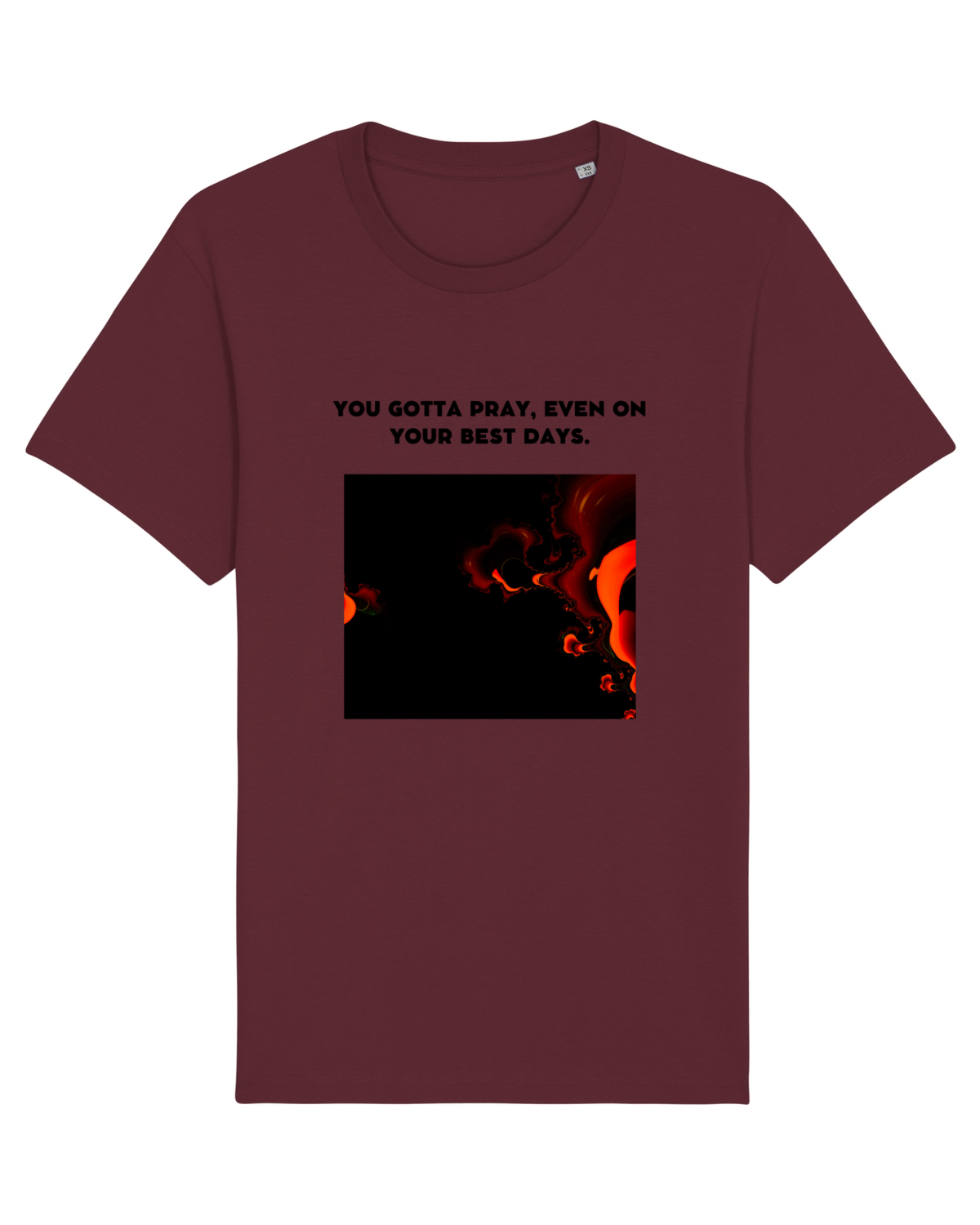 Tricou mânecă scurtă Unisex Rocker Burgundy