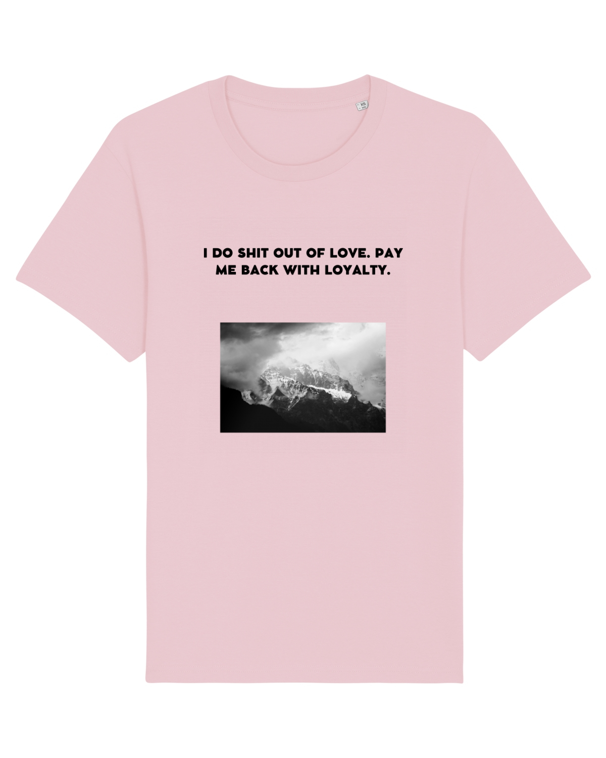Tricou mânecă scurtă Unisex Rocker Cotton Pink