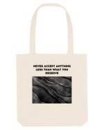 never accept anything... Sacoșă textilă