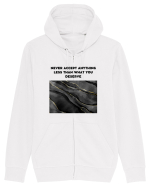 never accept anything... Hanorac cu fermoar Unisex Connector