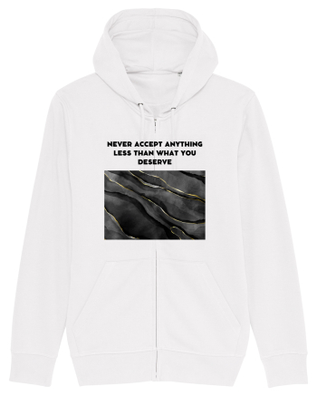 never accept anything... White