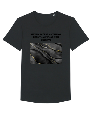 never accept anything... Black