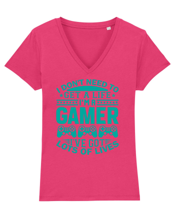 I Don't Need To Get A Life I'm A Gamer I've Got Lots Of Lives Raspberry