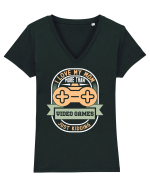 I Love My Mom More Than Video Games Just Kidding Tricou mânecă scurtă guler V Damă Evoker