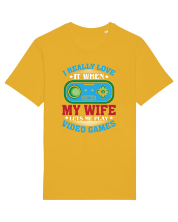 I Realy Love It When My Wife Lets Me Play Video Games Spectra Yellow