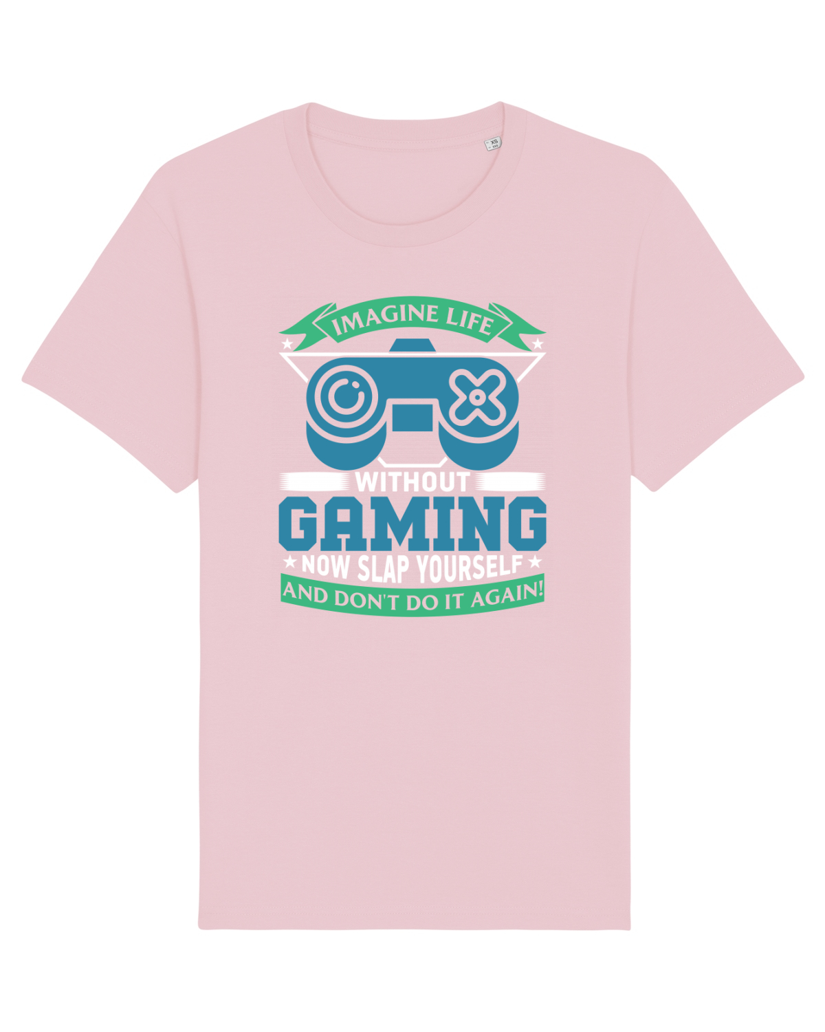 Tricou mânecă scurtă Unisex Rocker Cotton Pink