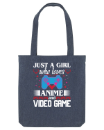 Just A Girl Who Loves Anime And Games Sacoșă textilă