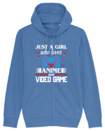 Just A Girl Who Loves Anime And Games Hanorac cu fermoar Unisex Connector