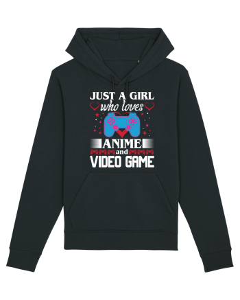 Just A Girl Who Loves Anime And Games Black