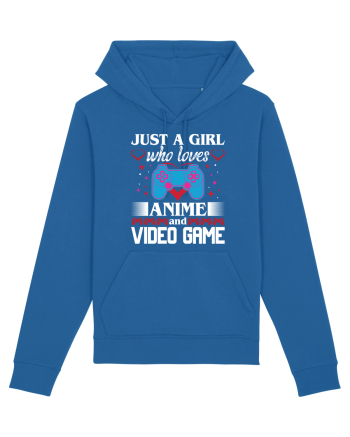 Just A Girl Who Loves Anime And Games Royal Blue