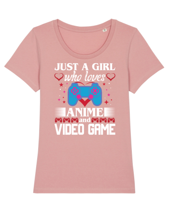 Just A Girl Who Loves Anime And Games Canyon Pink