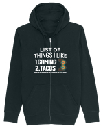 List Of Things I Like: Gaming, Tacos Hanorac cu fermoar Unisex Connector