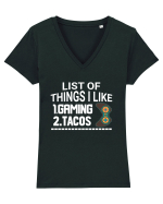 List Of Things I Like: Gaming, Tacos Tricou mânecă scurtă guler V Damă Evoker