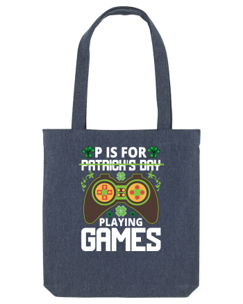 P is for Playing Games Midnight Blue