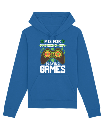 P is for Playing Games Royal Blue