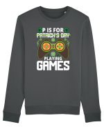 P is for Playing Games Bluză mânecă lungă Unisex Rise