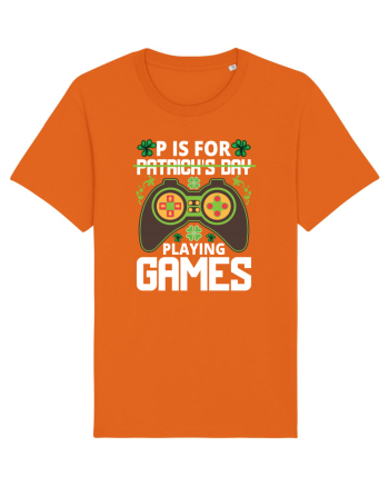 P is for Playing Games Bright Orange