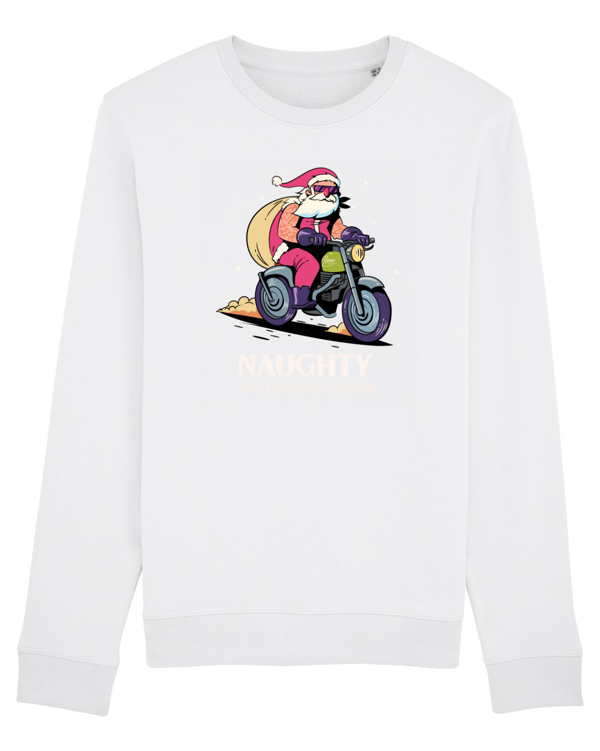 Bluză mânecă lungă Unisex Rise White