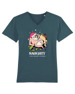 Naughty and I regret nothing - Hangover Claus Tricou mânecă scurtă guler V Bărbat Presenter