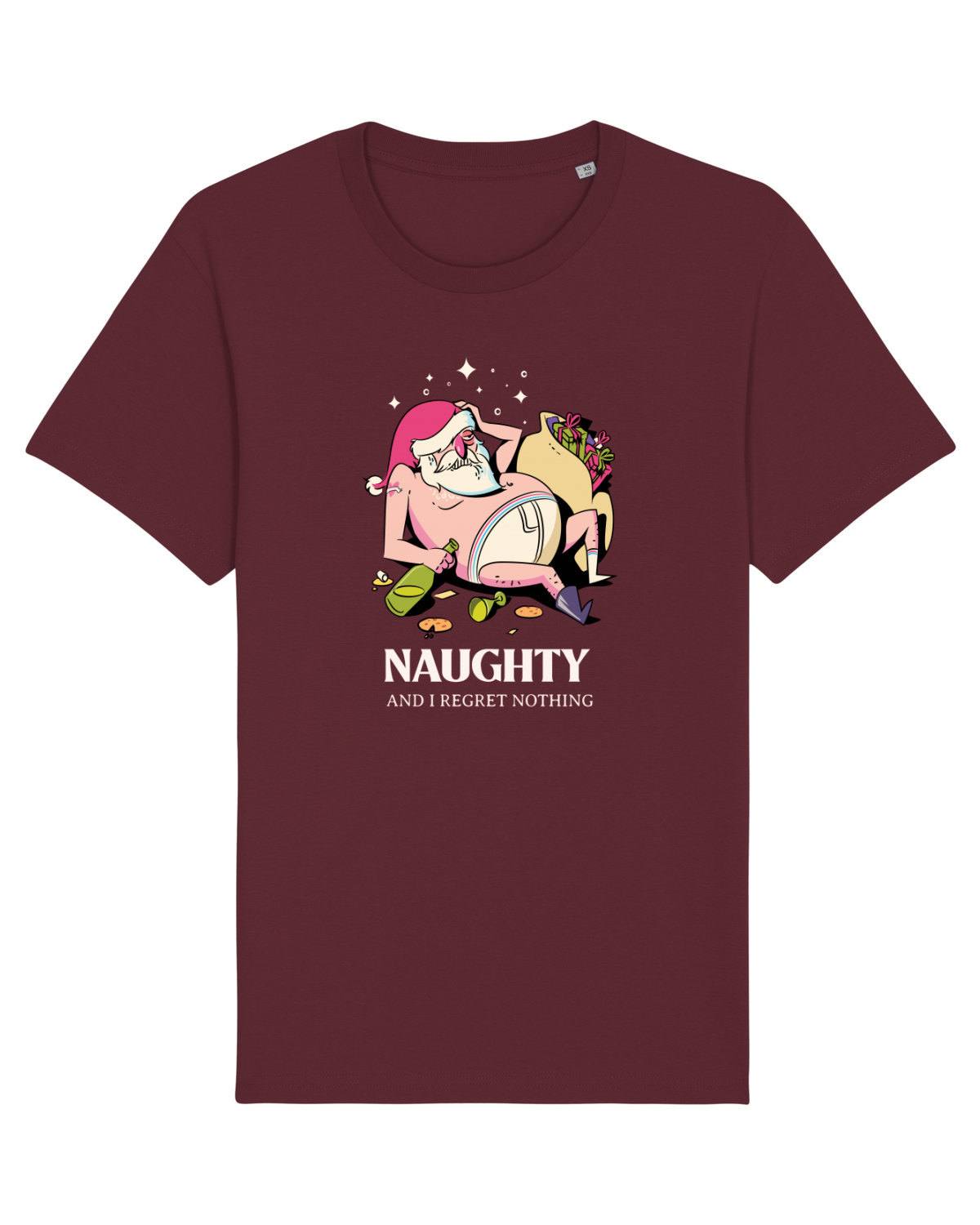 Tricou mânecă scurtă Unisex Rocker Burgundy