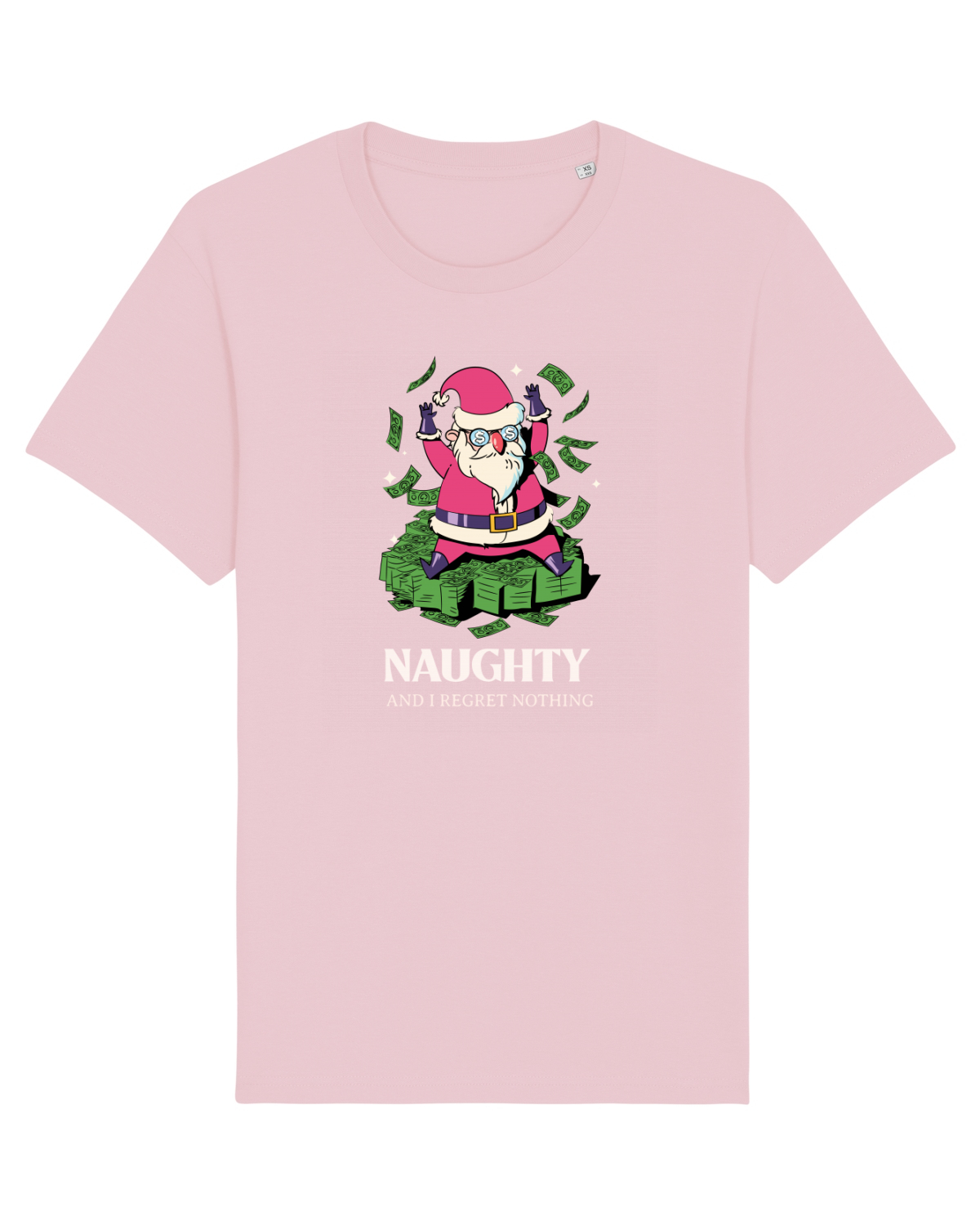 Tricou mânecă scurtă Unisex Rocker Cotton Pink