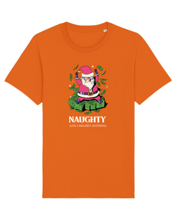 Naughty and I regret nothing - Rich Claus Bright Orange