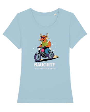 Naughty and I regret nothing - Rudolf Sky Blue